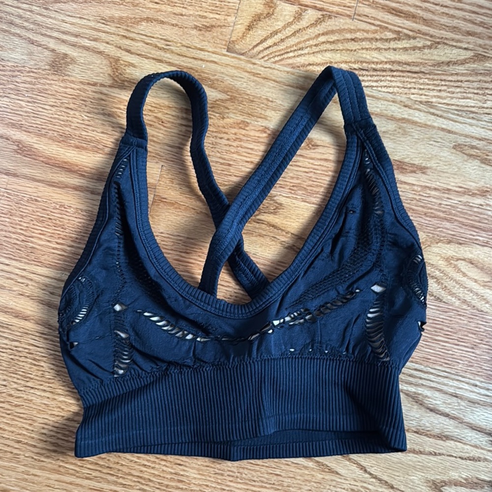 Balance Athletica Black Mesh Bralette